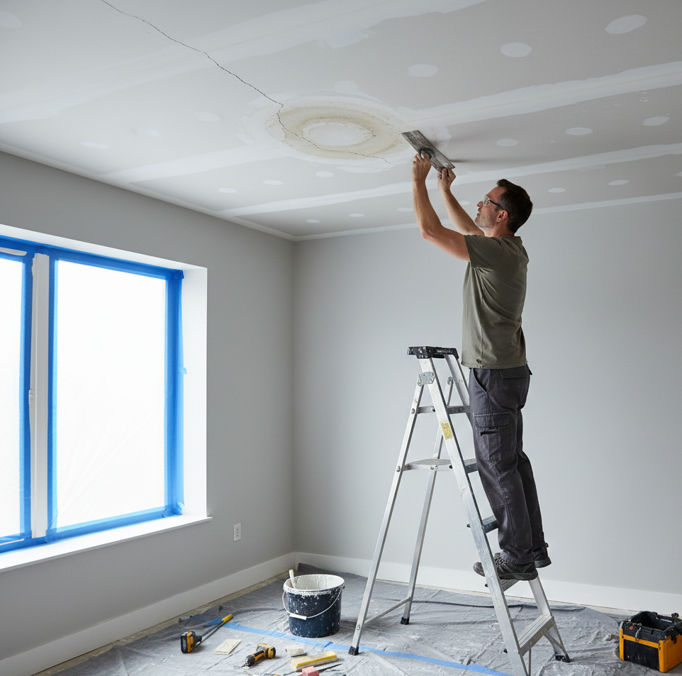 Plasterboard Repair for Ceilings