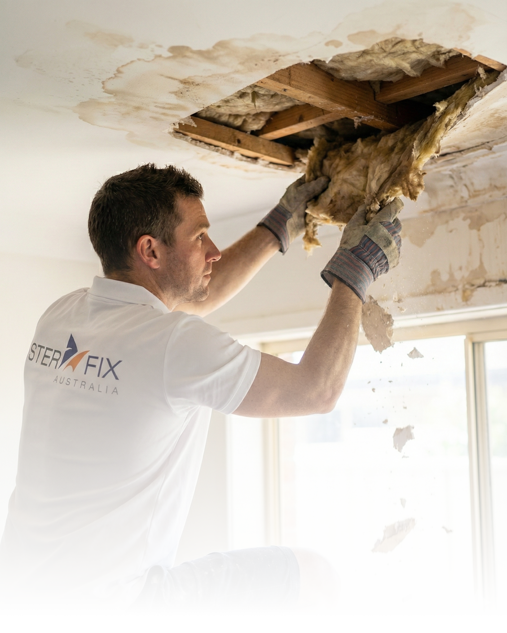 Water Damaged Plaster Repair